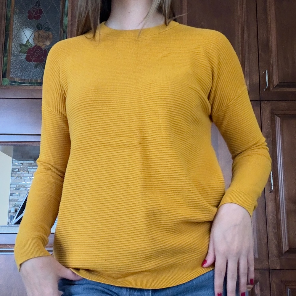 Yellow mustard sweater